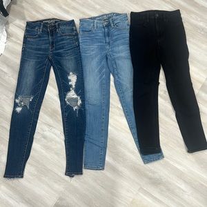 American eagle skinny jeans all 3